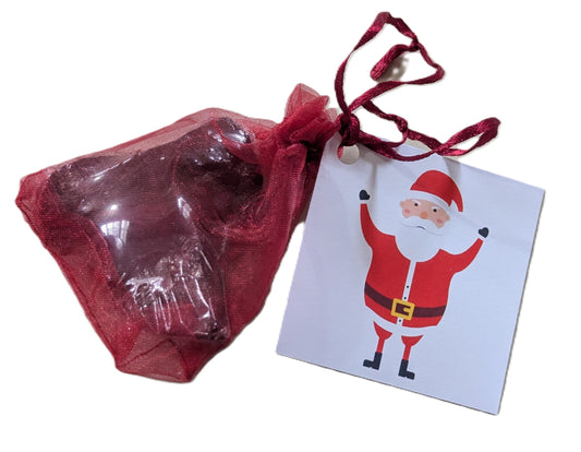 Christmas Coal Single Pack, wrapped in delicate red organza with a cute card!  $12.99 with Free Shipping!  Make sure your Naughty List gets what they deserve this year!