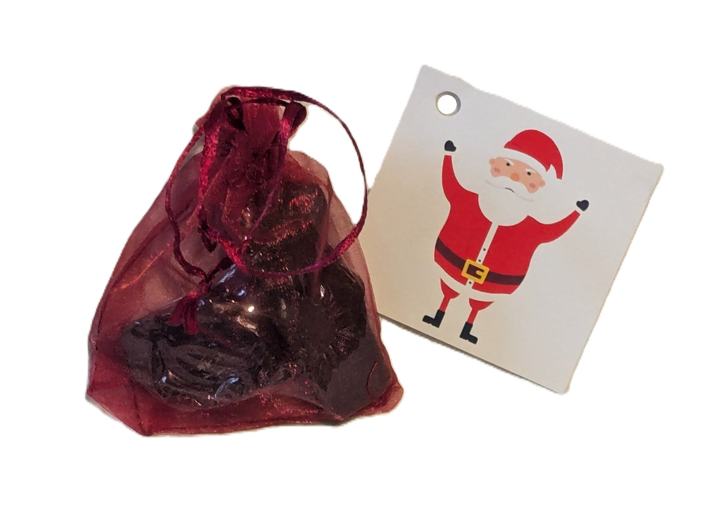 Christmas Coal Single Pack, wrapped in delicate red organza with a cute card!  $12.99 with Free Shipping!  Make sure your Naughty List gets what they deserve this year!